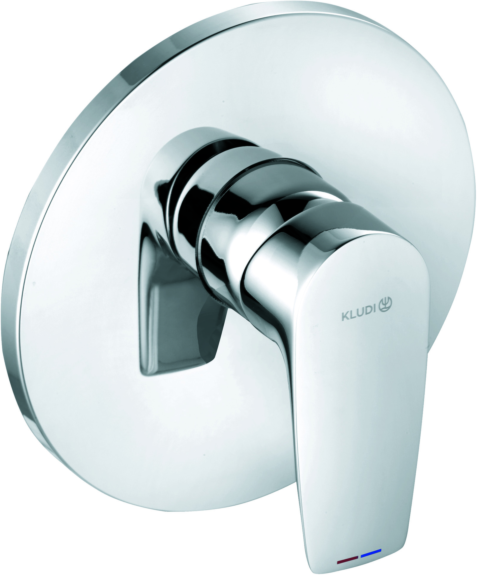 Kludi Pure&solid Fertigmontageset 346550575 chrom, Unterputz-Brausearmatur