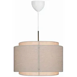 design for the people by Nordlux Pendelleuchte TAKAI, E27, IP20, dimmbar, beige NORD-2320403018