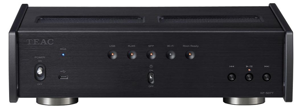TEAC NT-507T Network Transport, Schwarz, AAC, AIFF, ALAC, FLAC, MP3, WAV, iPhone; iPad, Wi-Fi 6 (802.11ax), 290 mm, 246 mm