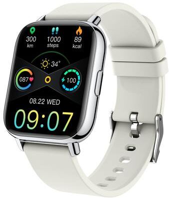 Clever Finds Smart Watch Ultra Thin Fitness Tracker Watch For Men And Women white