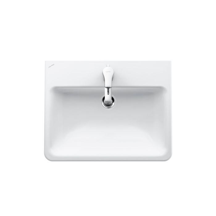 LAUFEN Pro S Einbau-Waschtisch 8189634001081 56 x 44cm, Einbau von oben, 3 Hahnlöcher, Überlauf