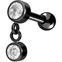 Titan Ohrpiercing 2 KRISTALLE