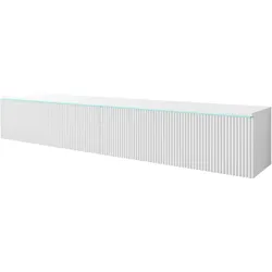 Lowboard   , weiß , Maße (cm): B: 180 H: 30