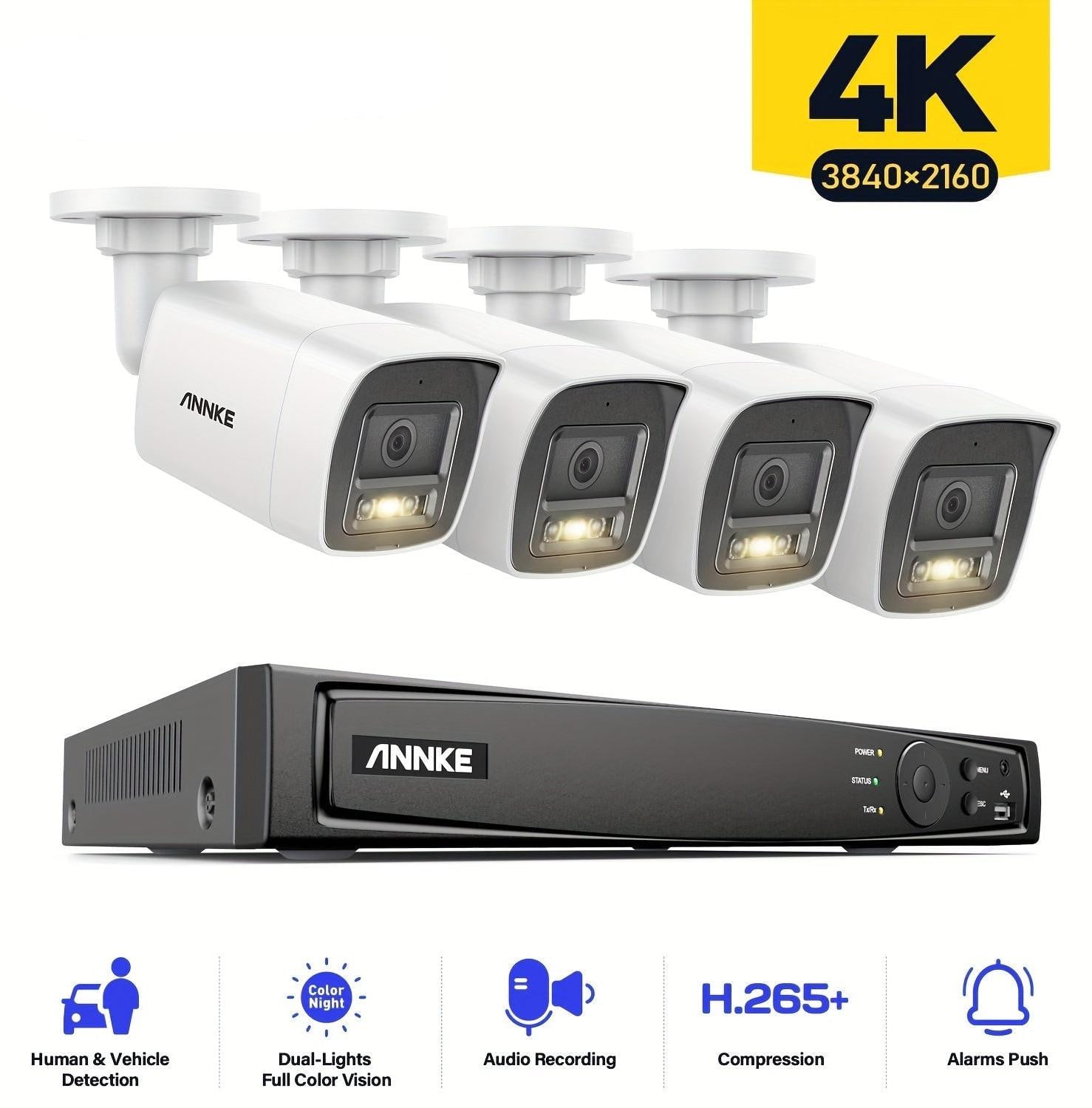 Selius Beveiligingscamera Set - Draadgebonden CCTV Bewakingscamera