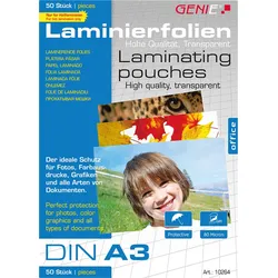 GENIE 10264 - Laminierfolien, DIN A3, 80 mic, 50 Stück