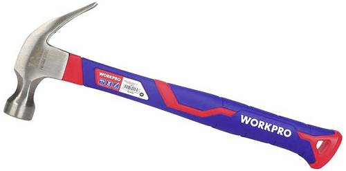 WorkPro WP241011 Klauenhammer ergonomischer Griff, hart 450g 1St.