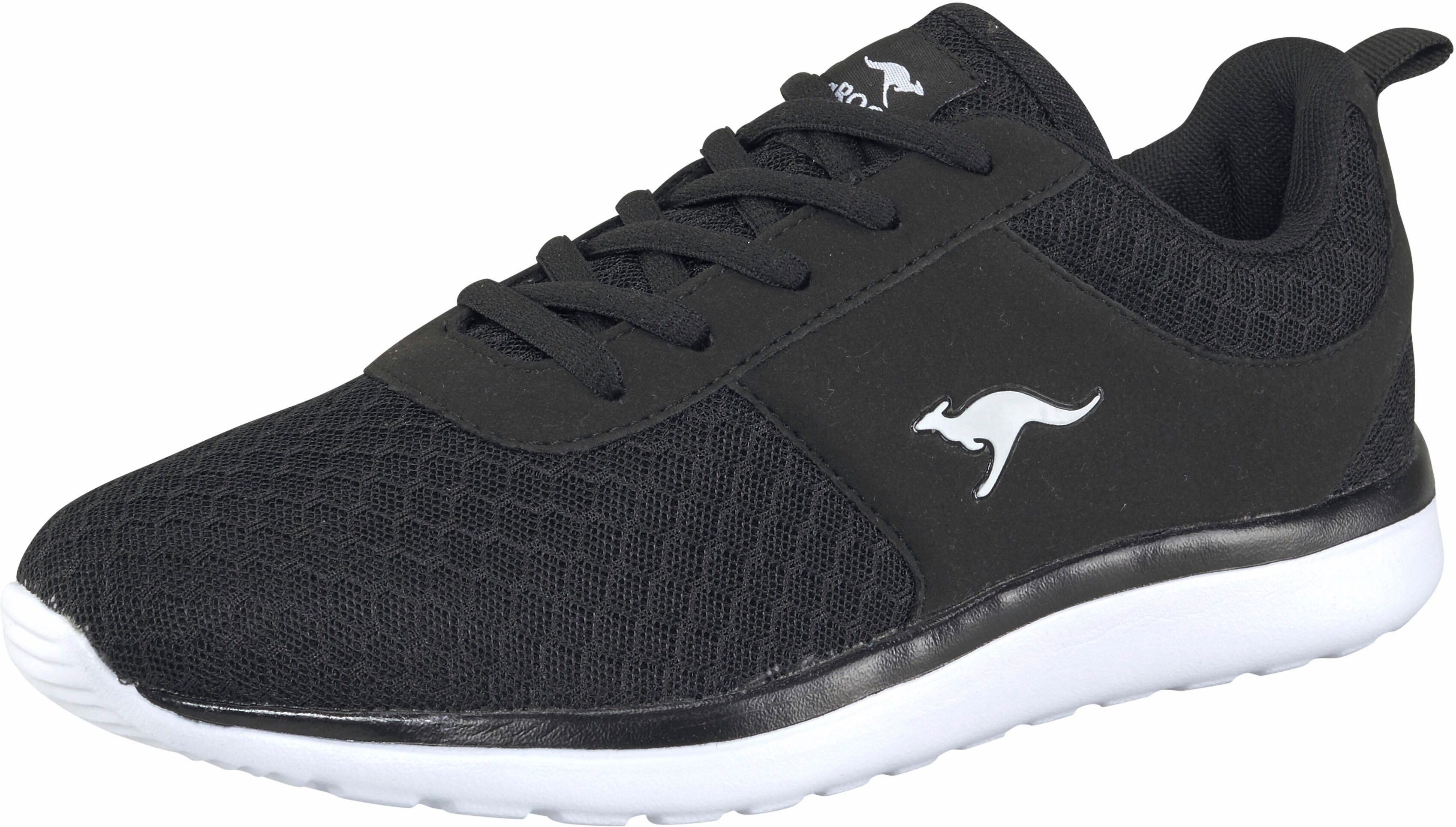 Sneaker KANGAROOS "Bumpy", Damen, Gr. 36, schwarz (jet, schwarz), Synthetik, Textil, Schuhe Sneaker jet, schwarz 36