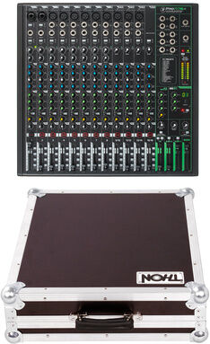 Mackie ProFX16v3 Case Bundle Marron