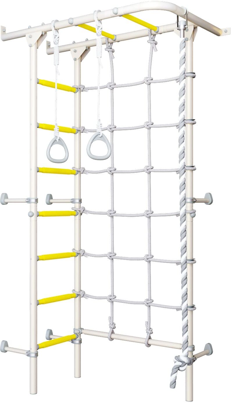 Monkey-Gym Espalier de gymnastique avec filet d’escalade Comet Next 4