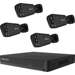 FOSCAM FN9108B4B - Netzwerk-Videorekorder, Set inkl. 4 Kameras