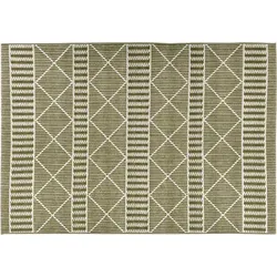 Tom Tailor In- & Outdoorteppich Funky Geometric green 160 x 235 cm