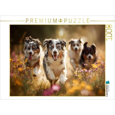 CALVENDO Puzzle Goldene Tage, flauschige Freunde | 1000 Teile Lege-Größe 64x48cm Foto-Puzzle für glückliche Stunden, von , Calvendo Puzzle