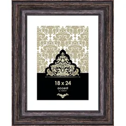 Bilderrahmen Vintage 18 x 24 cm Holz Schwarz
