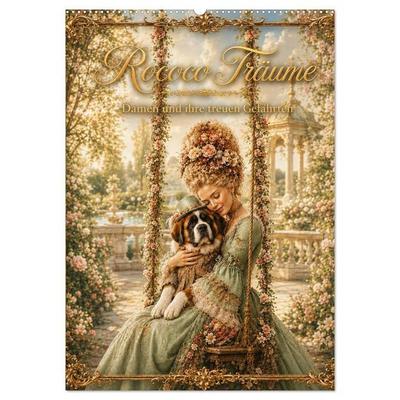 Rococo Träume (Wandkalender 2027 DIN A2 hoch), CALVENDO Monatskalender
