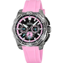 Festina Quarz Herren Chrono Bike F20725/2 - schwarz,Roségold - 45.5mm
