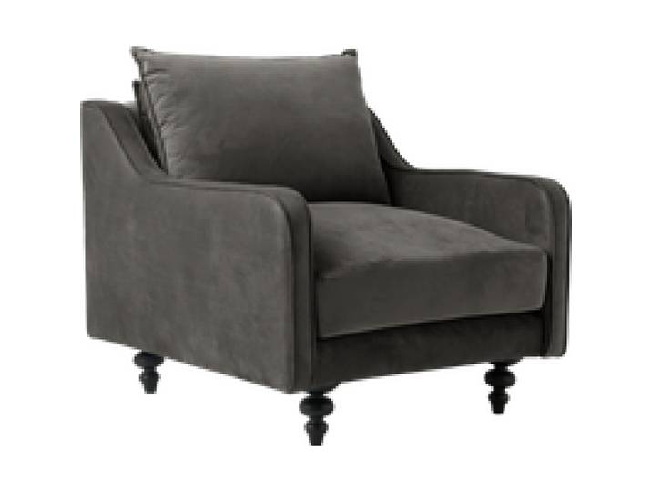 Fauteuil velours Orso