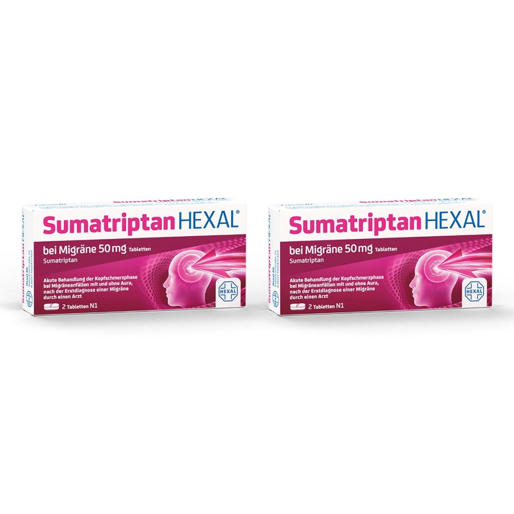 Hexal AG Sumatriptan Hexal Bei Migräne 50 Mg Tabletten 08102680