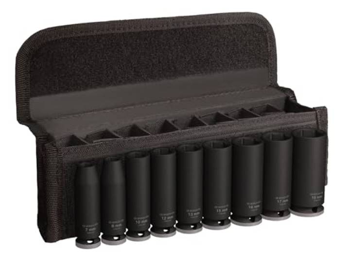 Bosch 9x Coffret de douilles PRO Impact Longueur 60\, 62\, 63\, 63\, 63\, 63\, 63\, 63\, 63 mm Professional Accessoire Perceuses et visseuses