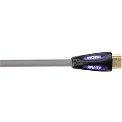 Avinity HDMI High-Speed Kabel MB25 (1.50 m), Videokabel, Grau, Schwarz