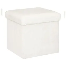 Atmosphera Ezzio - Faltbarer Pul 38 cm in Weiß