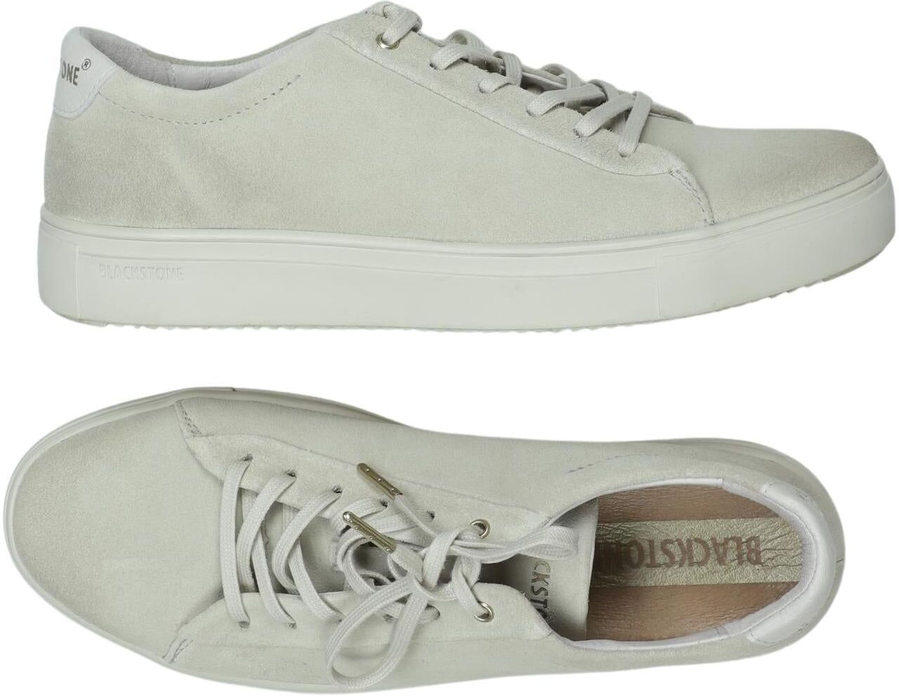 Blackstone Damen Halbschuh, Cremeweiß, Gr. EU 41, Leder - Second Hand