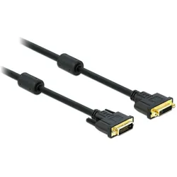 DELOCK DVI Kabel DVI(24+1) -> DVI(24+1) St/Bu 3.00m Gold