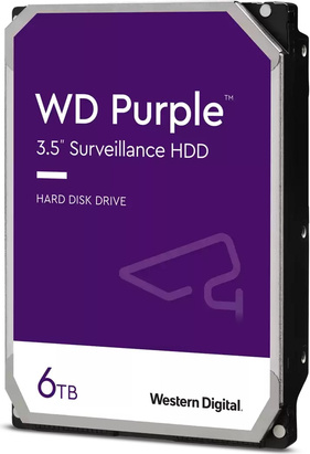 WD Purple 6TB SATA 6Gb/s CE HDD 8,9cm 3.5" internal 128MB Cache Bulk (WD63PURZ)