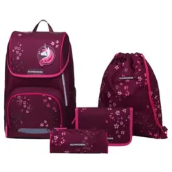 SCHNEIDERS Schultaschenset Floral Fantasy fuchsia