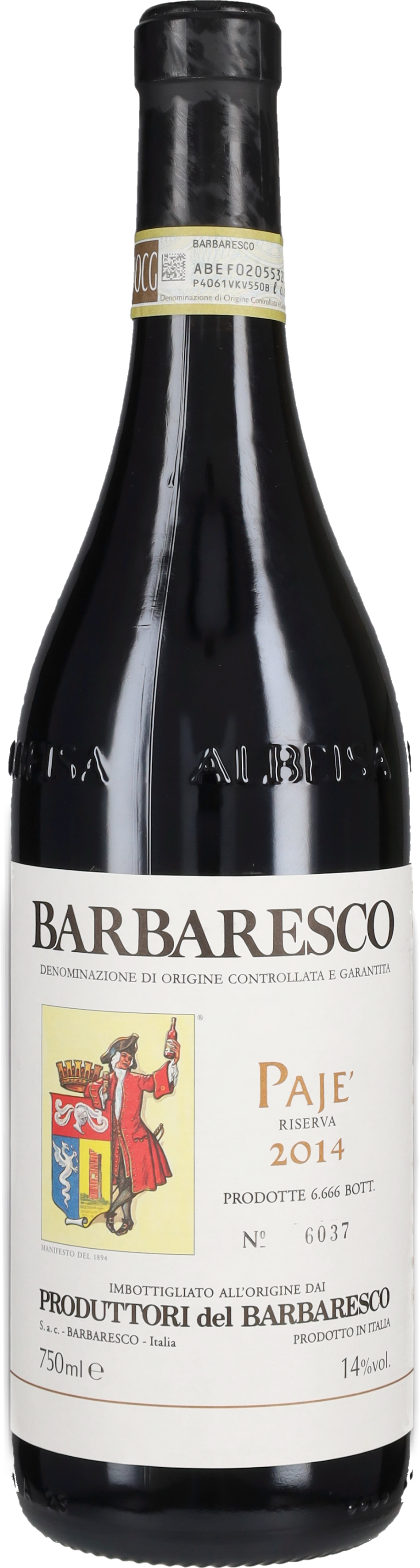 Barbaresco Riserva 'Pajé' Produttori del Barbaresco 2014