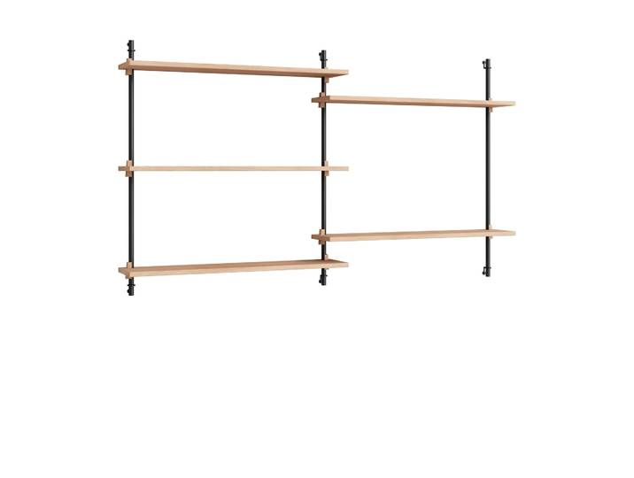 MOEBE Moebe wall shelving ws.85.2.B Eiche-schwarz