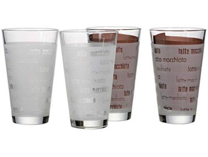Ritzenhoff & Breker Latte Macchiato Gläser-Set Chicco, 4-teilig, satiniert, Klar, Santiniert