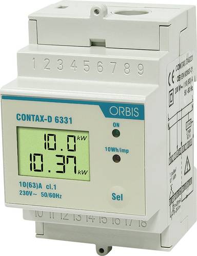 ORBIS Zeitschalttechnik kW-Zähler OB708100 Wechselstromzähler digital 63A MID-konform: Nein 1St.