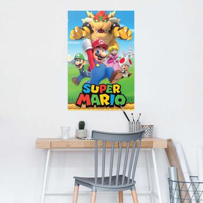 Poster REINDERS "Super Mario - Karakter Montage", bunt (farbe bild(er): bunt), B:61cm H:91,5cm T:0,1cm, Holzwerkstoff, Bilder, Poster