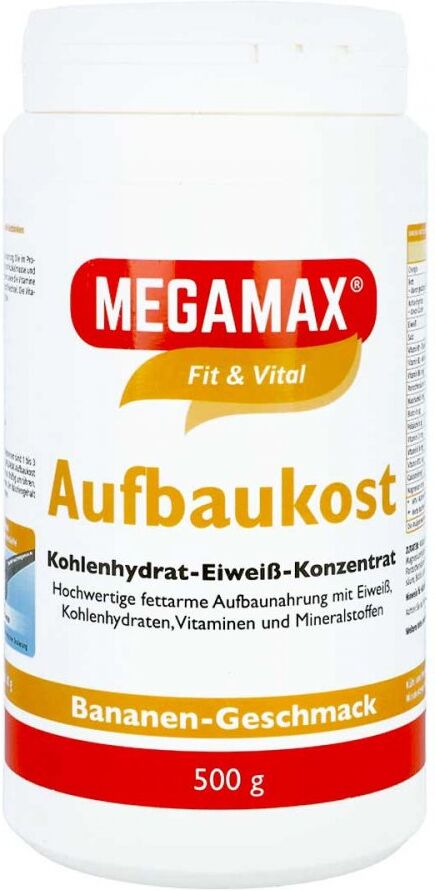 Megamax Aufbaukost Banane Pulver 500g
