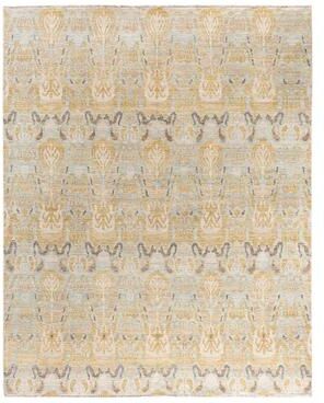 Overton "Ikat One-of-a-Kind Hand-Knotted Area Rug, Yellow - 8' 0"" x 10' 1"""