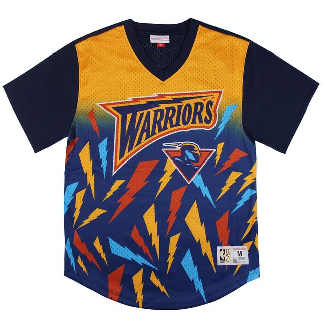 Mitchell & Ness Golden State Warriors Gewinne Shot Mesh Mens T-Shirt
