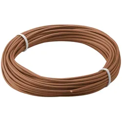 Kupferlitze isoliert, 1x0,14mm, 10m - Farbe: braun
