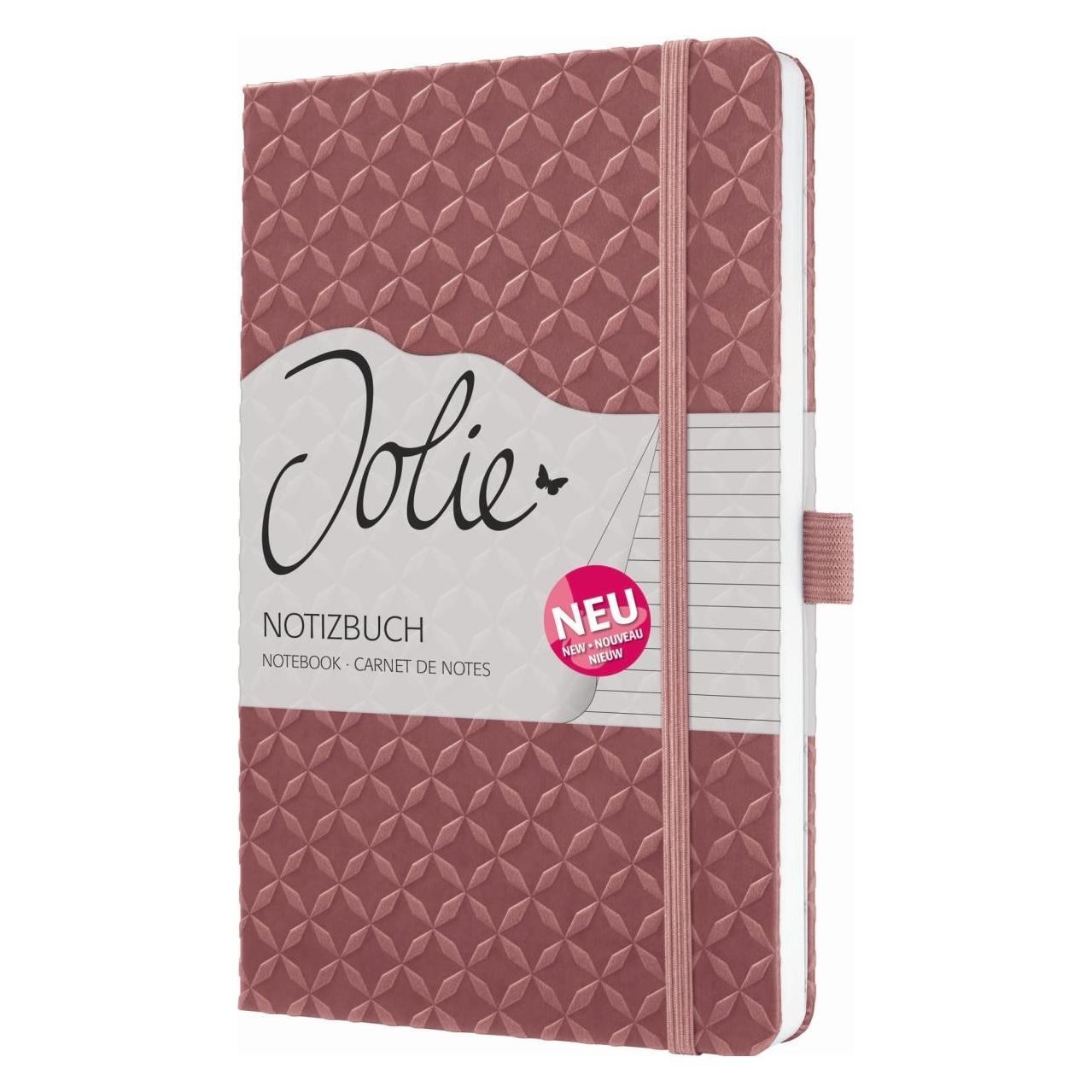 Jolie Notizbuch A5 (A5, Liniert, Harter Einband) (JN135)