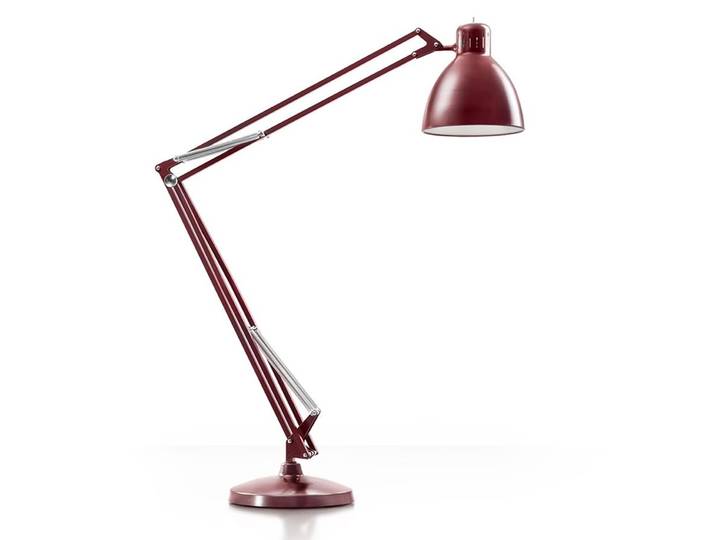 LEUCOS lampadaire d'extérieur THE GREAT JJ OUTDOOR (Rouge amarante opaque - Aluminium)