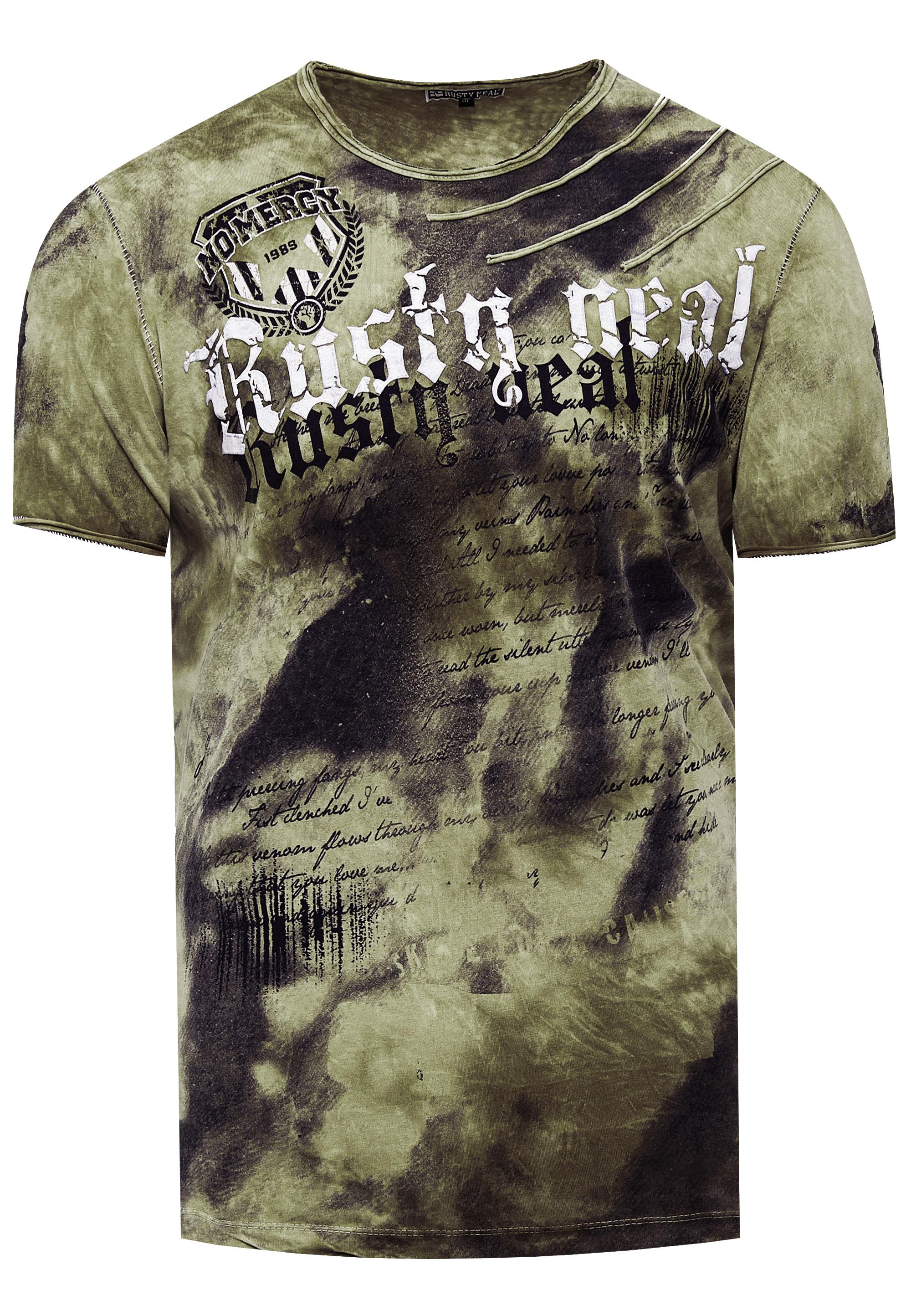 T-shirt in kleur met logo-print in de stijl van Tie Dye Batik