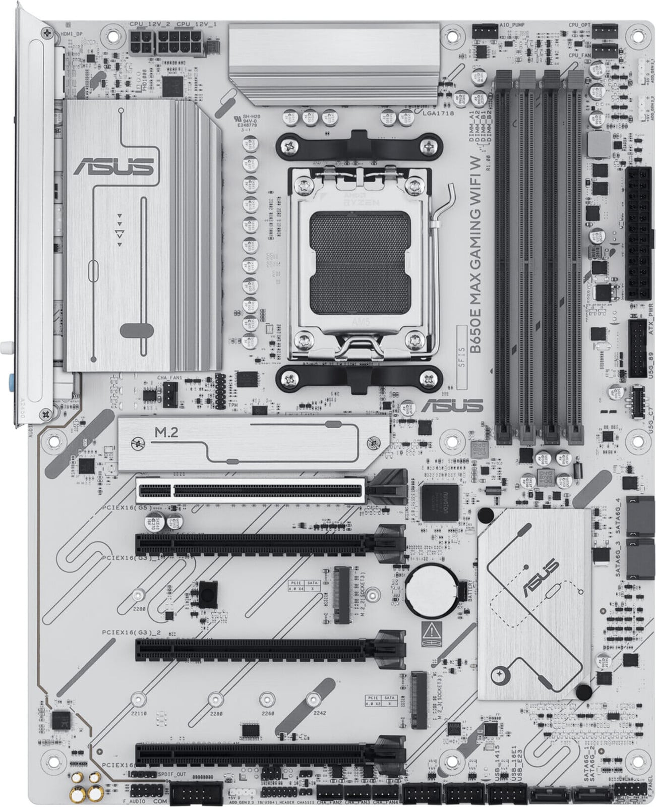 Asus B650E MAX GAMING WIFI moederbord wit