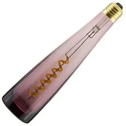 Bailey | LED Spiral Lampe | Große Glühbirne E27 Dimmbar | 7W (ersetzt 32W) Pink
