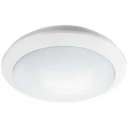 Esylux EO10850318 LED-Rundleuchte, 16 W, Farbtemperatur ca. 3000K (warmweiß), Schutzart IP65 ALMA WCL 300 OP 1600 830 IP65