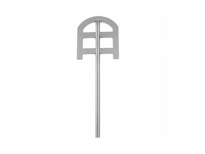 U-förmiges Rührblatt, Edelstahl 304 für Labormischer, 1 Stück Robuster Edelstahl 304, U-Form, weniger Spritzer, für 6- und 8-mm-Mischerwellen(60x66x258x8mm)
