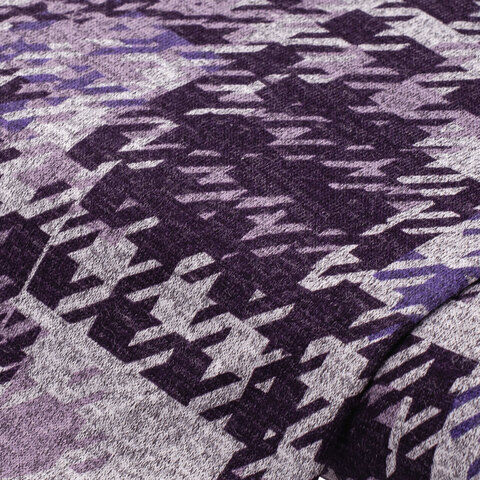 Feinstrick "Hahnentritt", lila-color