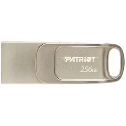 Patriot FLASHDRIVE Tab T560 256GB Dual USB 120MBs (256 GB, USB-A, USB-C), USB Stick, Silber