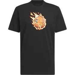 ADIDAS Herren Shirt On Fire Basketball Graphic, Größe M in Schwarz Schwarz