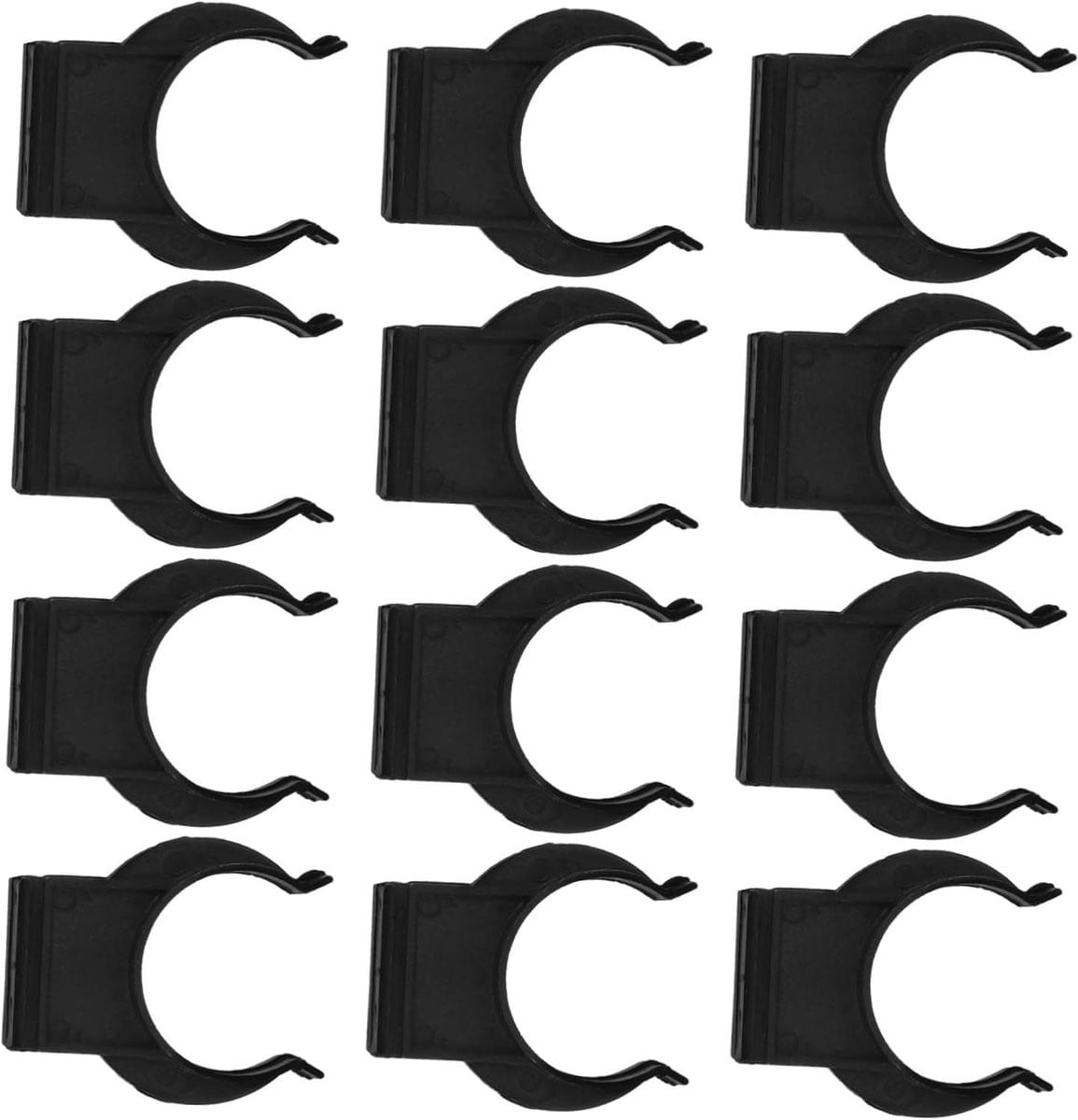 Plintklemmen Set Zwart - 20 Stuks - Kaststeunen voor het Stabiliseren van Meubels