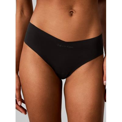 Slip "THONG", Damen, Gr. XL (42), Web, schwarz, Web, Obermaterial: 70% Nylon, 30% Elasthan, CALVIN KLEIN UNDERWEAR, unifarben, körpernah, Unterhosen Slip, Regular fit ohne Nähte