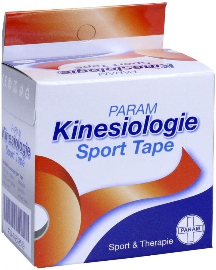 Param GmbH Kinesiologie Sport Tape 5 cmx5 m rot 1stk